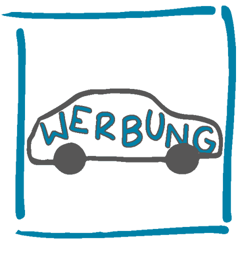 Werbung auf dem Fahrzeug