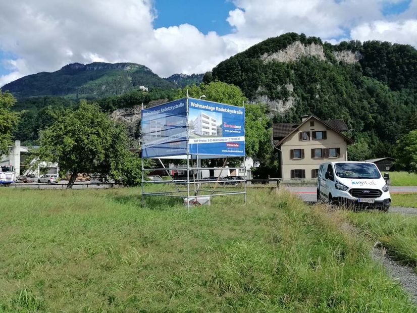 Plane für Bauzaun